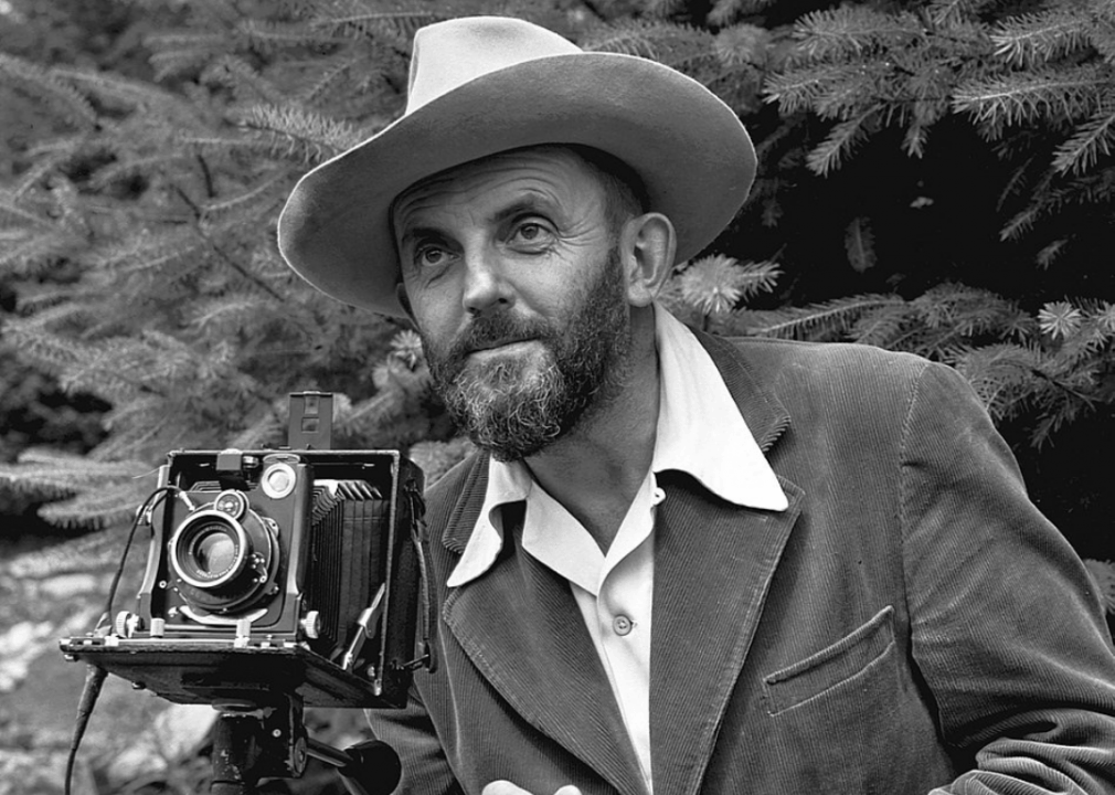 1927: Ansel Adams publishes portfolio of Precisionist prints